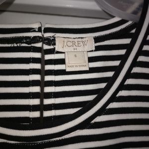 J crew black and white tank